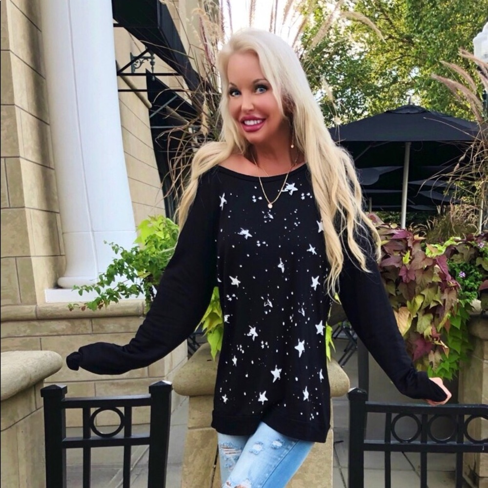 🛍LAST 1! Seeing ⭐️ Stars! Oversized Sweatshirt! - Picture 8 of 8
